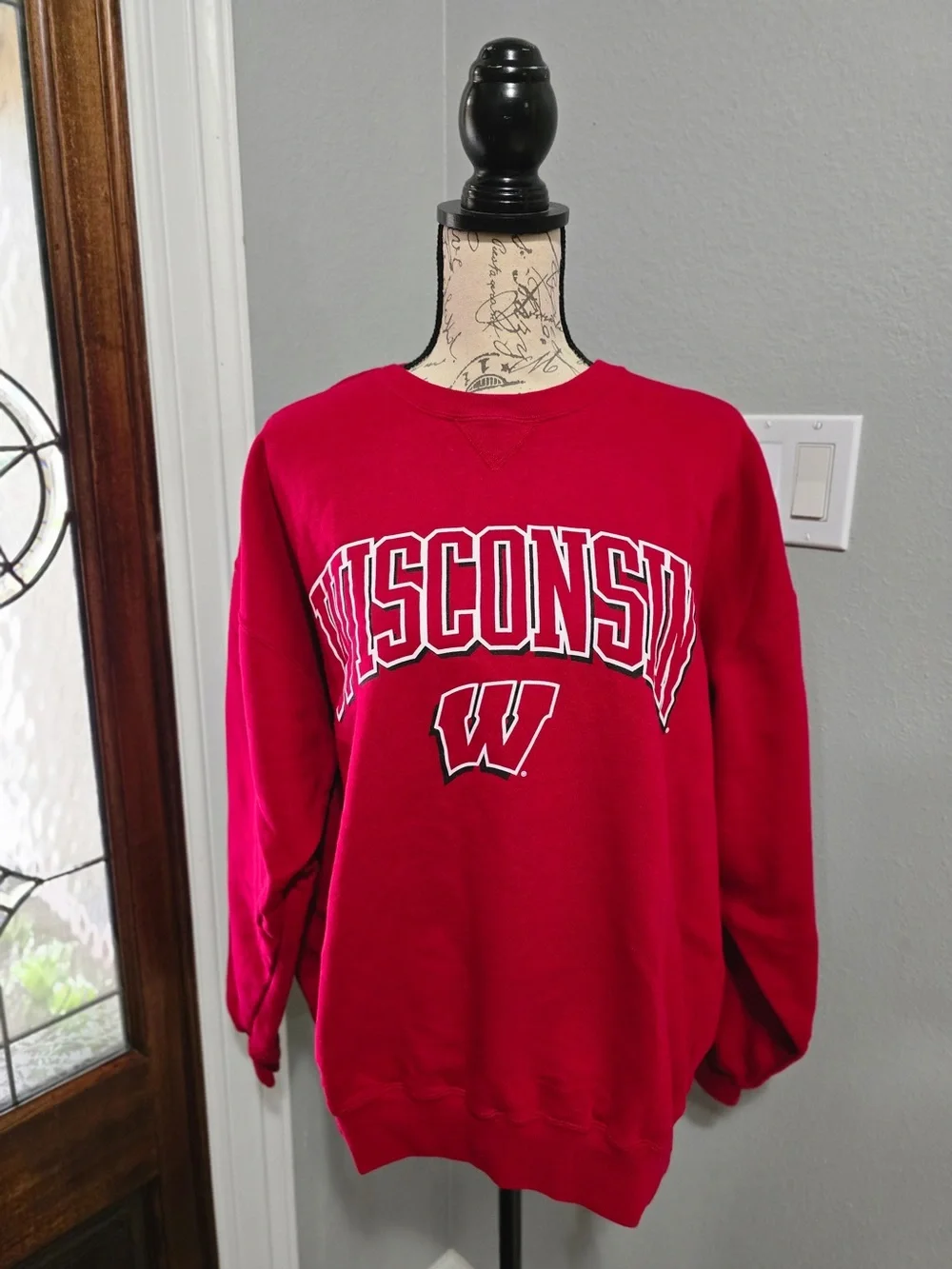 Vintage 90s Gear for Sports Wisconsin Badgers Big Cotton Sweatshirt Medium